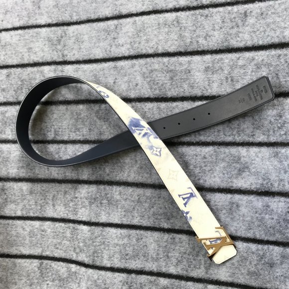 Louis Women white leather belts